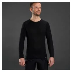 GripGrab Merino Polyfibre Langarm Winter Base Layer Schwarz -Gripgrab 13203425de7a402b51765.42215301