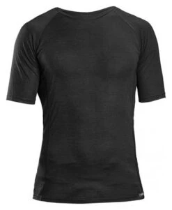 GripGrab Merino Polyfibre Kurzarm Winter Base Layer Schwarz