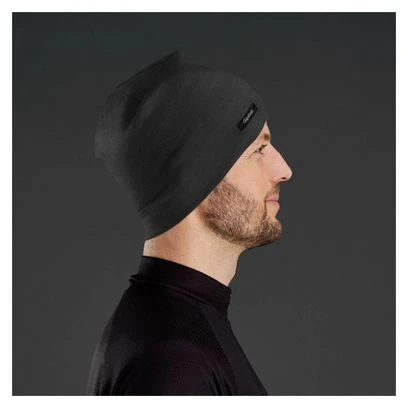GripGrab Merino Polyfibre Lightweight Beanie Schwarz 4 GripGrab Merino Polyfibre Lightweight Beanie Schwarz – Bild 2