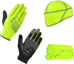 GripGrab Hi-Vis Cycling Essentials Winter-Bundle