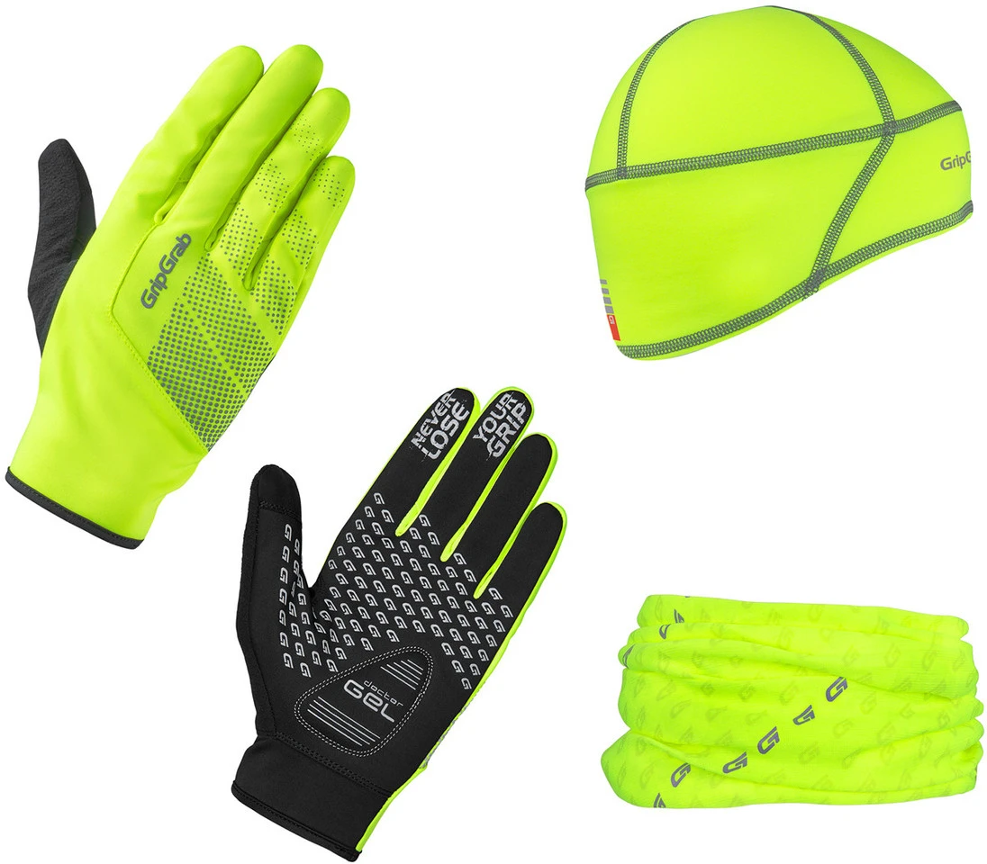 GripGrab Hi-Vis Cycling Essentials Winter-Bundle 3 GripGrab Hi-Vis Cycling Essentials Winter-Bundle