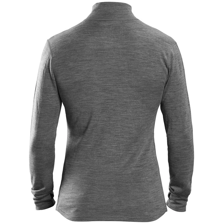 GripGrab Merino 1/2 Zip Langärmeliges Unterhemd - Grey 4 GripGrab Merino 1/2 Zip Langärmeliges Unterhemd - Grey – Bild 2