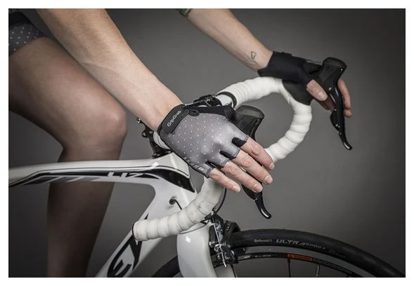 GripGrab Rouleur Damen Kurz Handschuhe Grau Schwarz 5 GripGrab Rouleur Damen Kurz Handschuhe Grau Schwarz – Bild 3