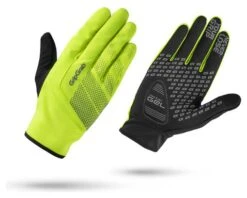GripGrab Ride Windproof Long Handschuhe Hi-Vis Gelb