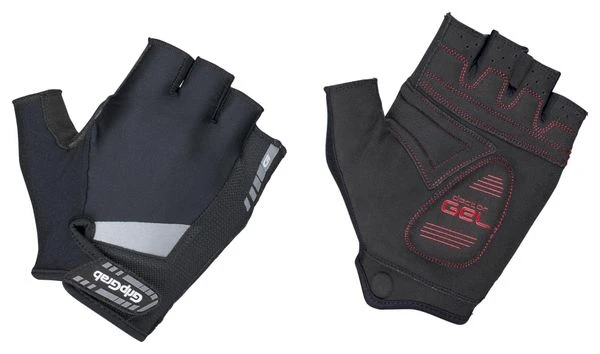 GripGrab SuperGel Padded Short Finger Glove Black 3 GripGrab SuperGel Padded Short Finger Glove Black