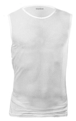 GripGrab Ultralight Sleeveless Mesh Baselayer White