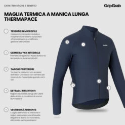 GripGrab ThermaPace Thermo Langarmtrikot - Navy Blue -Gripgrab 8984d454a63ae6c72b041d5f40cab9e59d214840 1558335