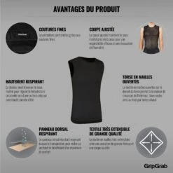 GripGrab 3-Season Unterhemd Ärmellos - Black 25 GripGrab 3-Season Unterhemd Ärmellos - Black -Gripgrab gripgrab 3 season sleeveless base layer black 5 1202454
