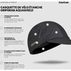 GripGrab AquaShield Wasserdichte Fahrrad Mütze - Schwarz -Gripgrab gripgrab aquashield waterproof cycling cap black 5 1273819