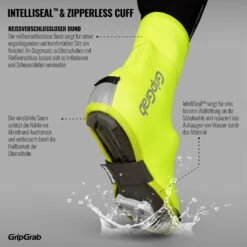 GripGrab Arctic Wasserdichter Deep Winter Hi-Vis Überschuhe - Yellow Hi-Vis -Gripgrab gripgrab arctic waterproof deep winter hi vis shoe cover yellow hi vis 8 1094078