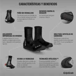 GripGrab Arctic Wasserdichter Deep Winter Überschuhe - Schwarz -Gripgrab gripgrab arctic waterproof deep winter shoe cover black 3 1094059