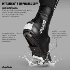 GripGrab Arctic Wasserdichter Deep Winter Überschuhe - Schwarz -Gripgrab gripgrab arctic waterproof deep winter shoe cover black 7 1094063