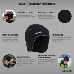 GripGrab Aviator Winddichte Thermal Unterhelm Mütze - Schwarz -Gripgrab gripgrab aviator windproof thermal skull cap black 5 1094659