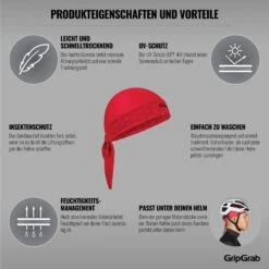 GripGrab Bandana - Red -Gripgrab gripgrab bandana red 13 1189062