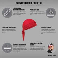 GripGrab Bandana - Red -Gripgrab gripgrab bandana red 16 1189059