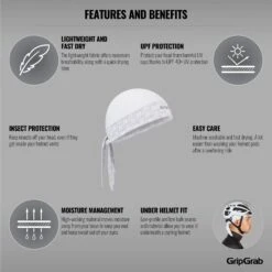 GripGrab Bandana - White -Gripgrab gripgrab bandana white 11 1189031