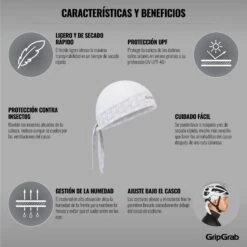 GripGrab Bandana - White -Gripgrab gripgrab bandana white 13 1189033