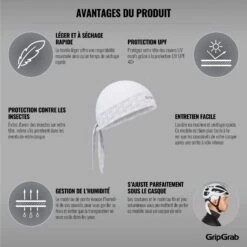 GripGrab Bandana - White -Gripgrab gripgrab bandana white 14 1189034