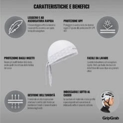 GripGrab Bandana - White -Gripgrab gripgrab bandana white 15 1189035