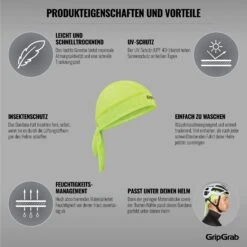 GripGrab Bandana - Yellow Hi-Vis -Gripgrab gripgrab bandana yellow hi vis 4 1189134