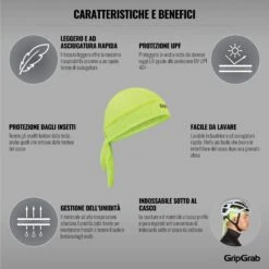 GripGrab Bandana - Yellow Hi-Vis -Gripgrab gripgrab bandana yellow hi vis 7 1189141