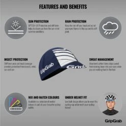 GripGrab Classic Cycling Cap - Radmütze - Navy -Gripgrab gripgrab classic cycling cap navy 4 1189318