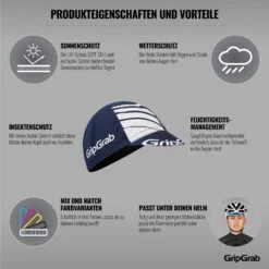GripGrab Classic Cycling Cap - Radmütze - Navy -Gripgrab gripgrab classic cycling cap navy 5 1189319