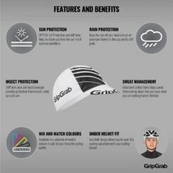 GripGrab Classic Cycling Cap - Radmütze - Weiß -Gripgrab gripgrab classic cycling cap white 3 1189333