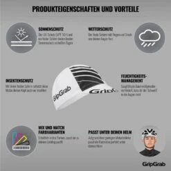 GripGrab Classic Cycling Cap - Radmütze - Weiß -Gripgrab gripgrab classic cycling cap white 4 1189334
