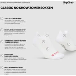 GripGrab Classic No Show Sommer Socken 3er Pack - Weiß -Gripgrab gripgrab classic no show socks 3pack white 1 1372134