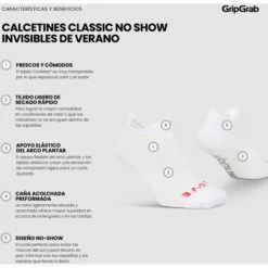 GripGrab Classic No Show Sommer Socken 3er Pack - Weiß -Gripgrab gripgrab classic no show socks 3pack white 6 1372140