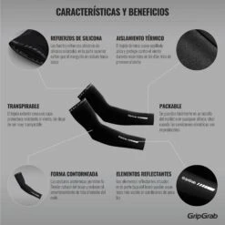 GripGrab Classic Thermal Armlinge - Black -Gripgrab gripgrab classic thermal arm warmers black 5 1094591