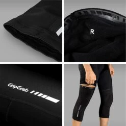 GripGrab Classic Thermal Knielinge - Black -Gripgrab gripgrab classic thermal knee warmers black 2 1078323