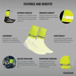 GripGrab CyclinGaiter Hi-Vis Regen Überschuhabdichtung - Yellow Hi-Vis 25 GripGrab CyclinGaiter Hi-Vis Regen Überschuhabdichtung - Yellow Hi-Vis -Gripgrab gripgrab cyclingaiter hi vis rainy weather ankle cuff yellow hi vis 1 1093956