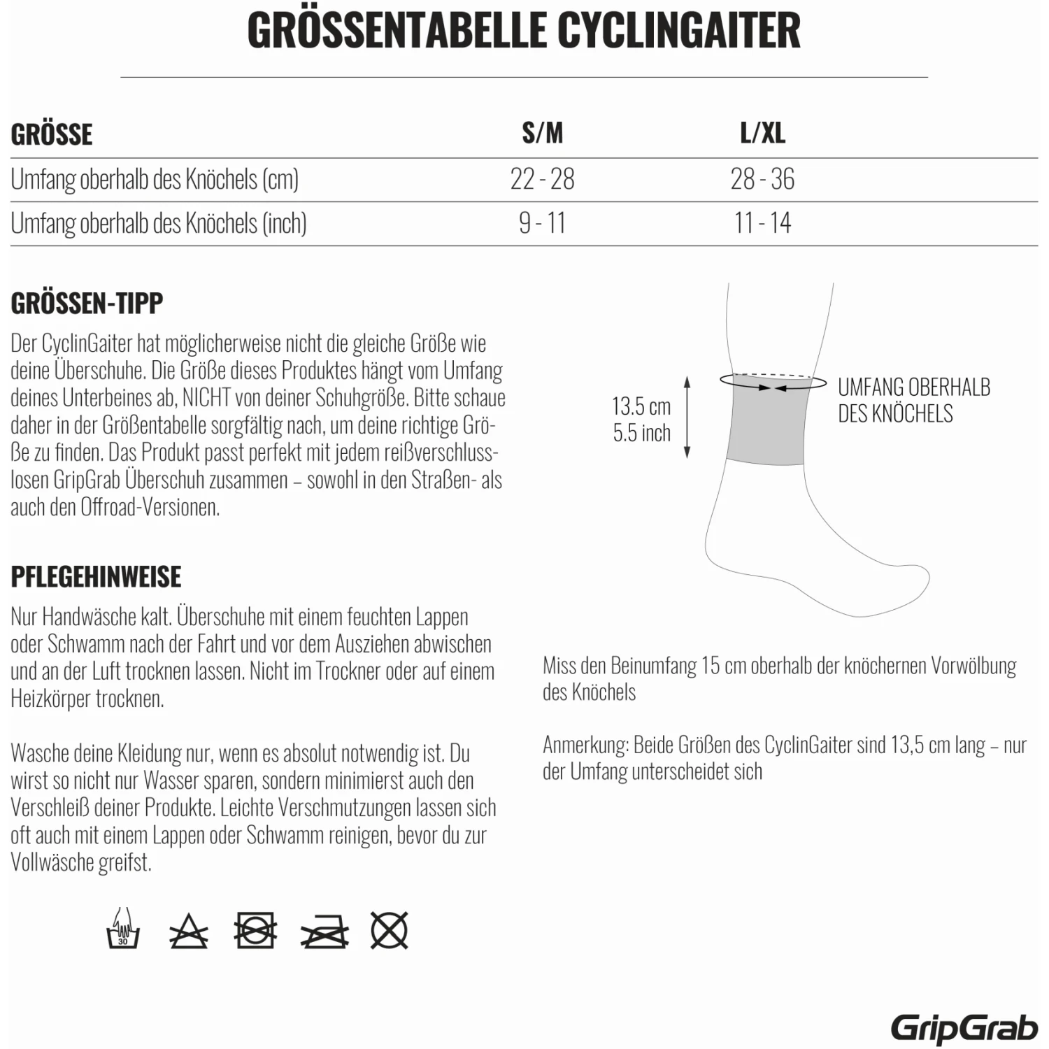 GripGrab CyclinGaiter Hi-Vis Regen Überschuhabdichtung - Yellow Hi-Vis 20 GripGrab CyclinGaiter Hi-Vis Regen Überschuhabdichtung - Yellow Hi-Vis – Bild 18