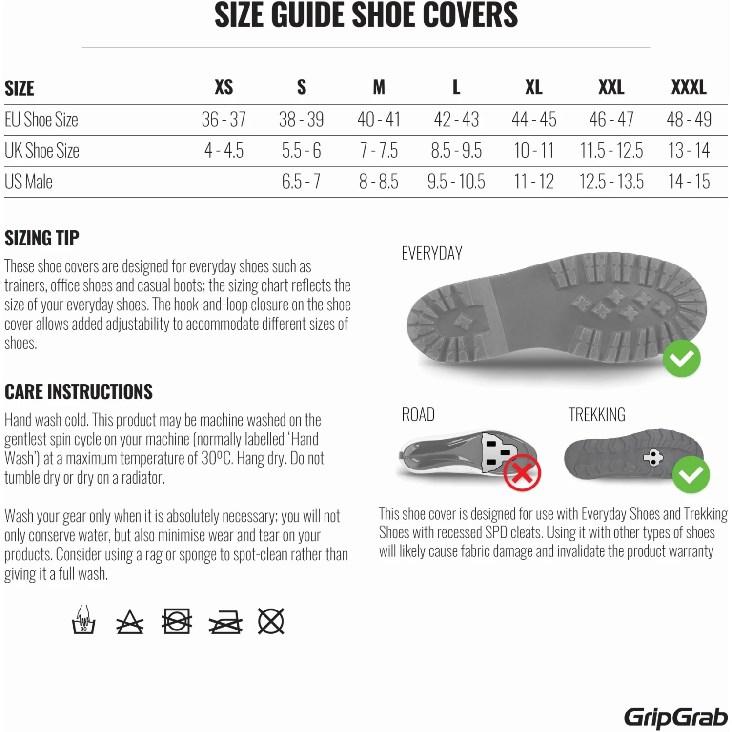 GripGrab DryFoot 2 Regenschutz Überschuhe Alltagsschuhe - Schwarz 15 GripGrab DryFoot 2 Regenschutz Überschuhe Alltagsschuhe - Schwarz – Bild 13