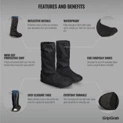 GripGrab DryFoot 2 Regenschutz Überschuhe Alltagsschuhe - Schwarz 20 GripGrab DryFoot 2 Regenschutz Überschuhe Alltagsschuhe - Schwarz -Gripgrab gripgrab dryfoot waterproof everyday shoe covers 2 black 3 1094278
