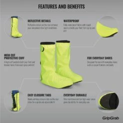 GripGrab DryFoot 2 Regenschutz Überschuhe Alltagsschuhe - Yellow Hi-Vis 22 GripGrab DryFoot 2 Regenschutz Überschuhe Alltagsschuhe - Yellow Hi-Vis -Gripgrab gripgrab dryfoot waterproof everyday shoe covers 2 yellow hi vis 3 1094295