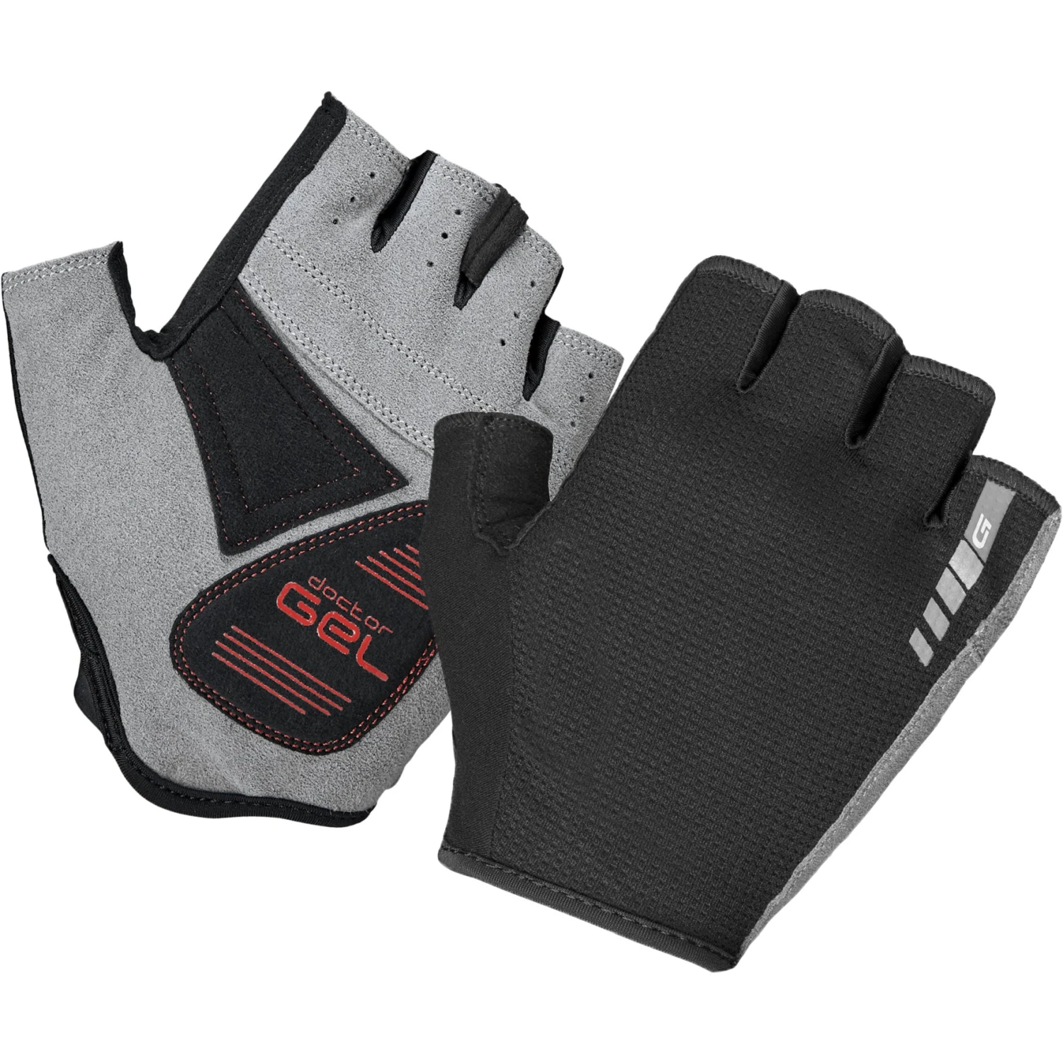 GripGrab EasyRider Gepolsterte Kurzfinger Handschuhe - Black 3 GripGrab EasyRider Gepolsterte Kurzfinger Handschuhe - Black