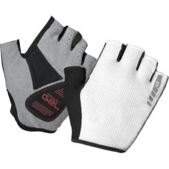 GripGrab EasyRider Gepolsterte Kurzfinger Handschuhe - White