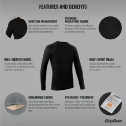 GripGrab Expert Nahtloses Thermo LS Funktionsunterhemd 2 - Black -Gripgrab gripgrab expert seamless long sleeve thermal base layer 2 black 3 1095069