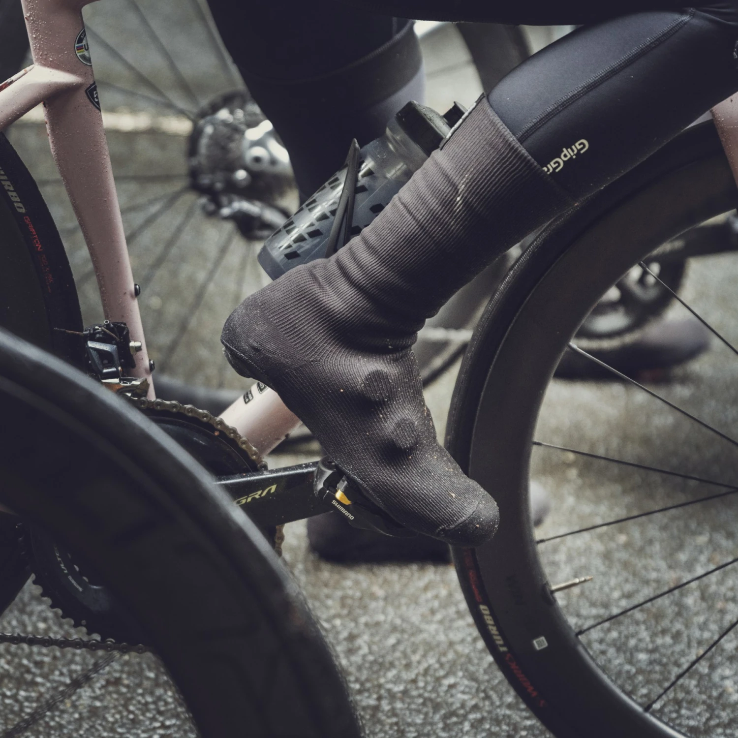 GripGrab Flandrien Wasserdichte Gestrickte Rennrad Überschuhe - Black 15 GripGrab Flandrien Wasserdichte Gestrickte Rennrad Überschuhe - Black – Bild 13