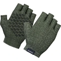 GripGrab Freedom Kurzfinger Fahrrad Strickhandschuhe - Olive