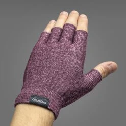 GripGrab Freedom Kurzfinger Fahrrad Strickhandschuhe - Dark Red -Gripgrab gripgrab freedom knitted short finger glove dark red 2 915944
