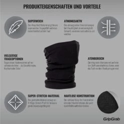 GripGrab Freedom Warp Knitted Seamless Multifunktions Halstuch - Dark Red -Gripgrab gripgrab freedom seamless warp knitted neck warmer black 3 1094823 1