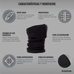 GripGrab Freedom Warp Knitted Seamless Multifunktions Halstuch - Navy Blue -Gripgrab gripgrab freedom seamless warp knitted neck warmer black 4 1094824 3