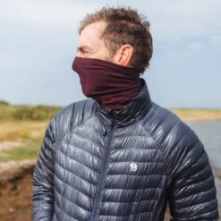 GripGrab Freedom Warp Knitted Seamless Multifunktions Halstuch - Dark Red -Gripgrab gripgrab freedom seamless warp knitted neck warmer dark red 7 1094864