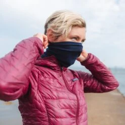 GripGrab Freedom Warp Knitted Seamless Multifunktions Halstuch - Navy Blue -Gripgrab gripgrab freedom seamless warp knitted neck warmer navy blue 7 1094877