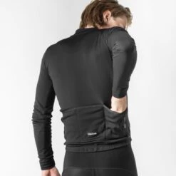 GripGrab Gravelin Merinotech Thermo Langarmtrikot - Schwarz -Gripgrab gripgrab gravelin merinotech thermal long sleeve jersey black 16 1558213