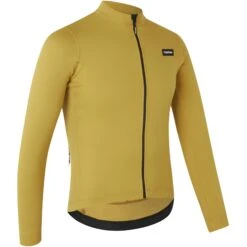 GripGrab Gravelin Merinotech Thermo Langarmtrikot - Mustard Yellow